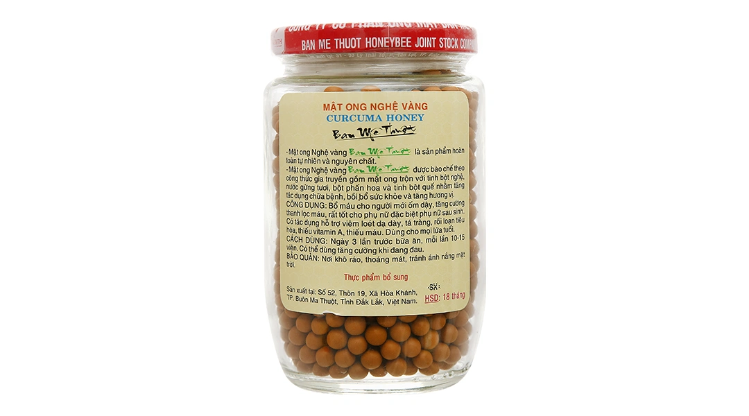 Viên mật ong nghệ vàng Ban Mê Thuột hũ 120g - 9